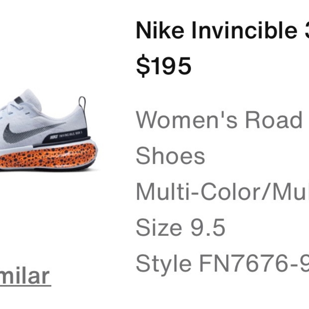 Nike White and Orange Athletic Shoes with Bold Cushioning